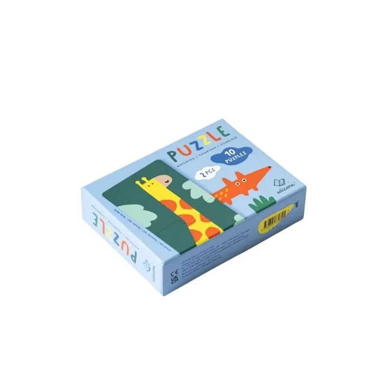 Puzzle Dúo Animales 2 Piezas | Primer Puzzle Infantil | Japitelsa Kids