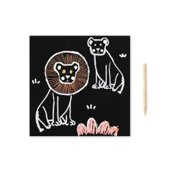 Scratch Boards Sabana | Láminas para Rascar Niños | Japitelsa Kids