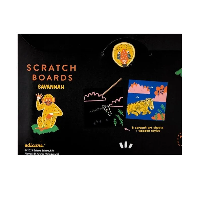 Scratch Boards Sabana | Láminas para Rascar Niños | Japitelsa Kids
