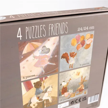 Puzzle Evolutivo Infantil Friends | 4 Puzzles Egmont