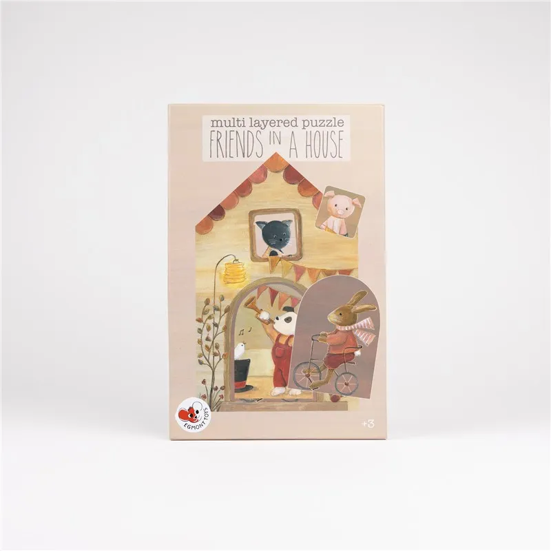 Puzzle de Madera en Capas Friends | Egmont Toys