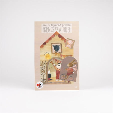 Puzzle de Madera en Capas Friends | Egmont Toys