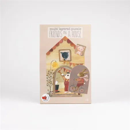 Puzzle de Madera en Capas Friends | Egmont Toys