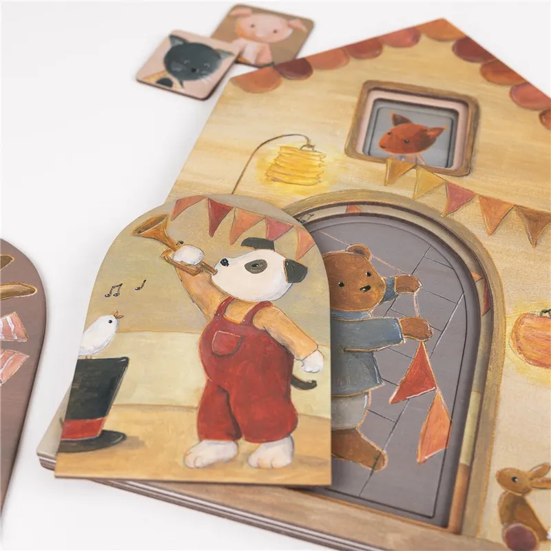Puzzle de Madera en Capas Friends | Egmont Toys