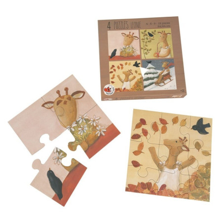 Puzzle Progresivo Jirafa Leonie | Egmont Toys +2 años