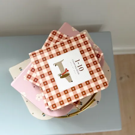 Libro Aprende a Contar 1-10 | Libro infantil +1 año Rosa