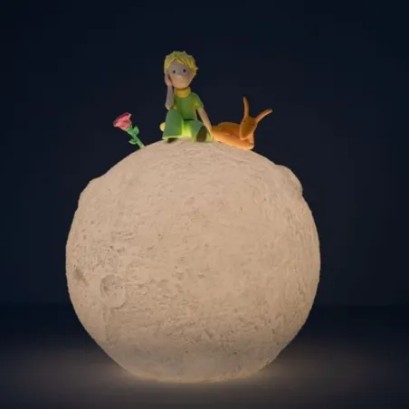 Lámpara El Principito luna | Luz nocturna infantil