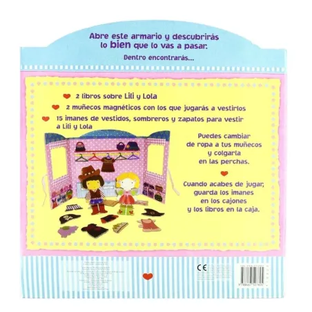 El armario de Lili y Lola | Libro con imanes