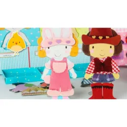 El armario de Lili y Lola | Libro con imanes