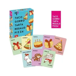 Taco Gorro Tarta Regalo Pizza | Juego de cartas familiar