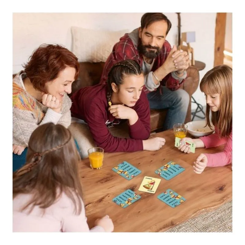 Taco Gorro Tarta Regalo Pizza | Juego de cartas familiar