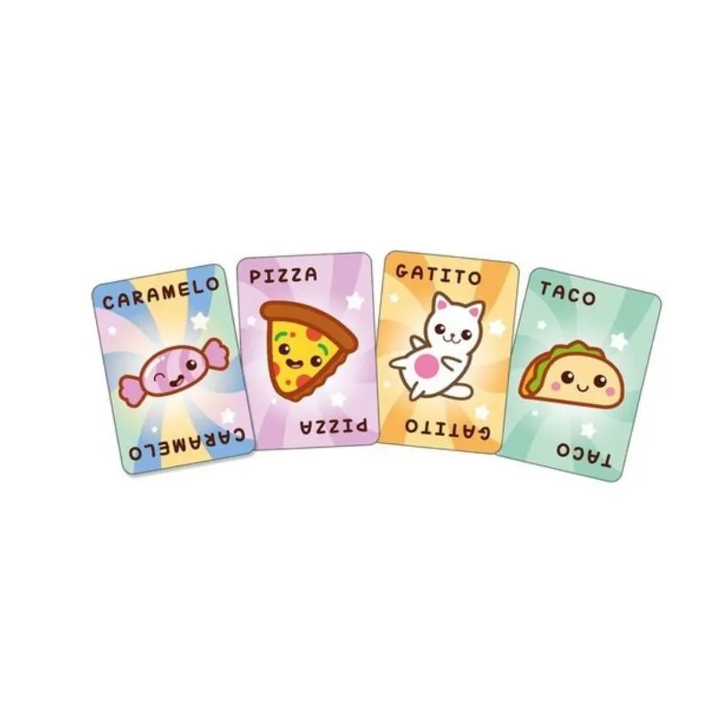 Taco Gatito Pizza | Juego de cartas para niños +3 años