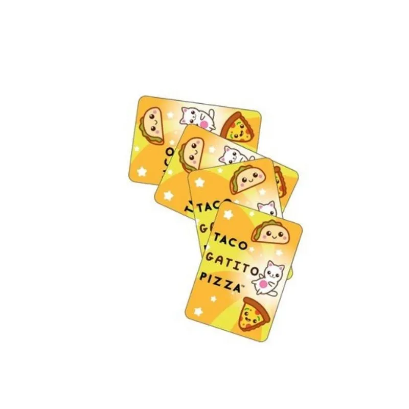 Taco Gatito Pizza | Juego de cartas para niños +3 años