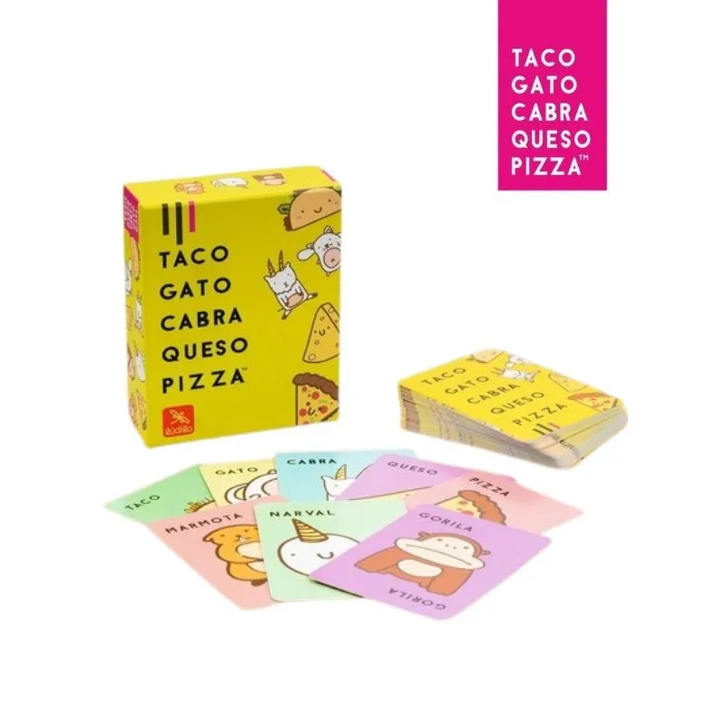 Taco Gato Cabra Queso Pizza | Juego de cartas familiar