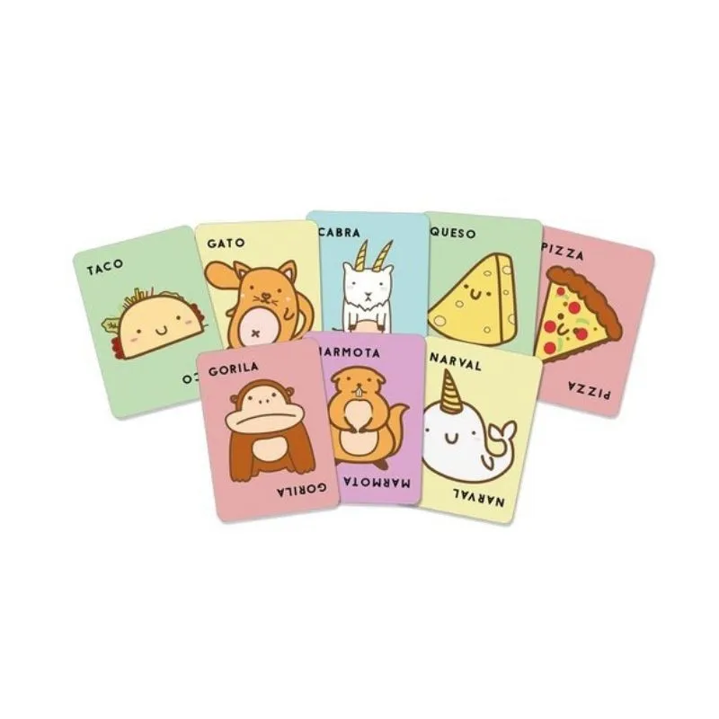 Taco Gato Cabra Queso Pizza | Juego de cartas familiar